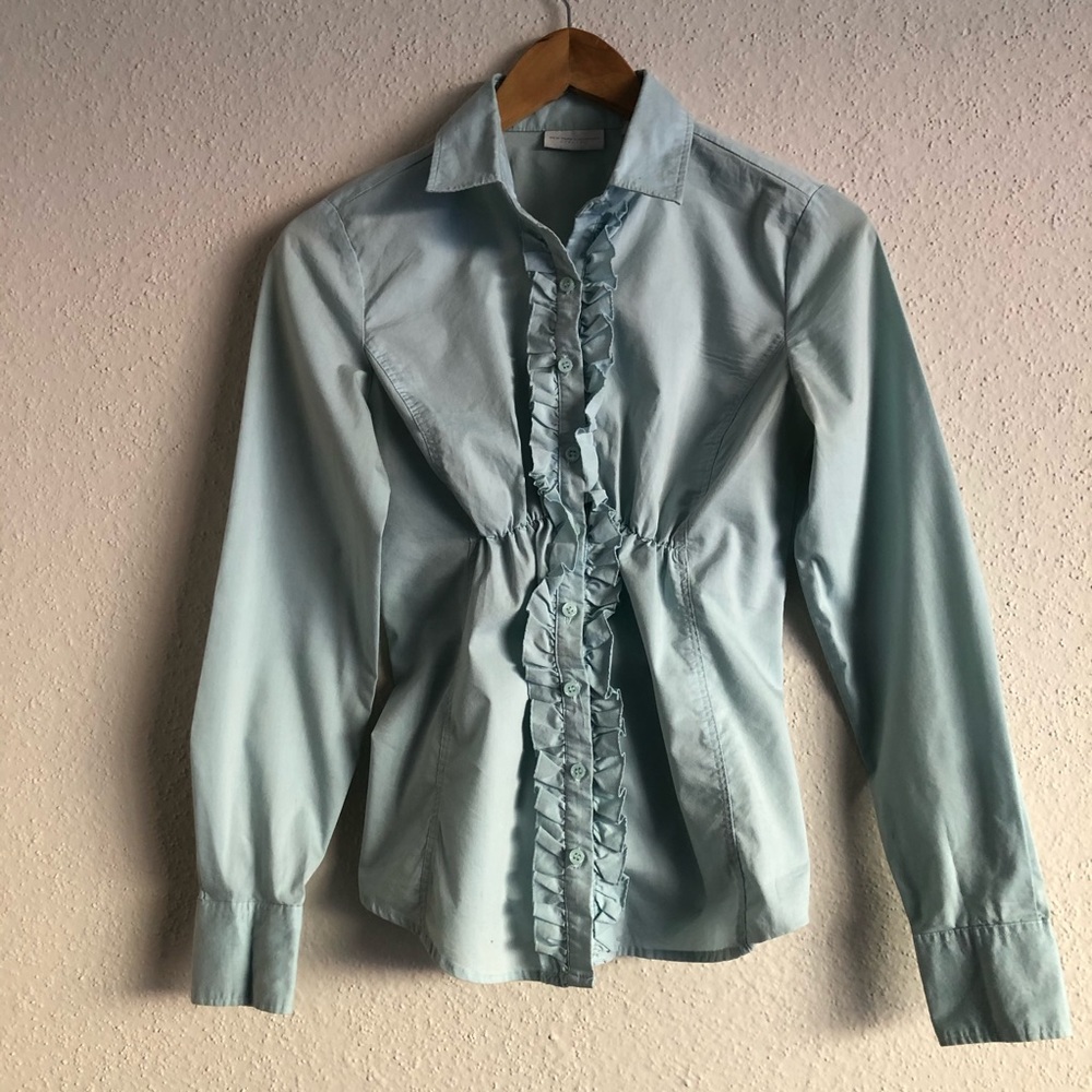 🔻SOLD🔻XS New York & Co. Ruffle Button Blouse